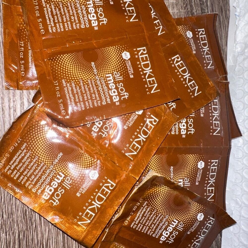 Redken All Soft mega Shampoo and‎ conditioner travel samples